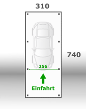 Jetzt kalkulieren:Carport 310x740cm