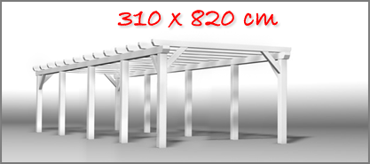 Carport 310x820 cm