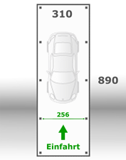 Jetzt kalkulieren:Carport 310x890cm