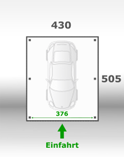 Jetzt kalkulieren:Carport 430x505cm