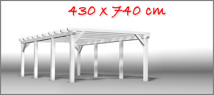 Carport 430x740 cm