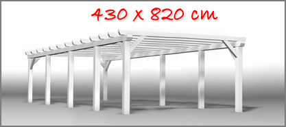 Carport 430x820 cm