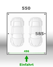 Jetzt kalkulieren:Carport 550x585cm