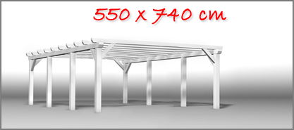 Carport 550x740 cm