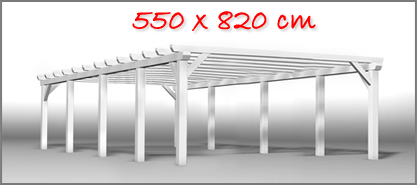 Carport 550x820 cm