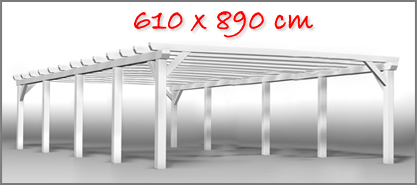 Carport 610x890 cm